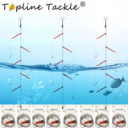 Fishhooks Stainless Steel Rigs Swivel Fishing Tackle Lures Pesca Baits Single String Hook  japan With 5 Small Hooks