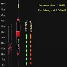 Load image into Gallery viewer, Smart Fishing Float Bite Alarm Fish Bite Bait LED Light Color Change Automatic Night Electronic Changing Buoy Strike Intelligent