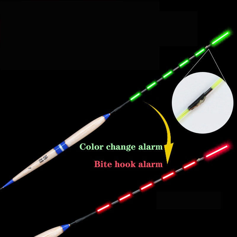 bite light fishing lure Smart Fishing Float Bite Alarm Fish Bite Bait LED Light Color Change A – Shake Points